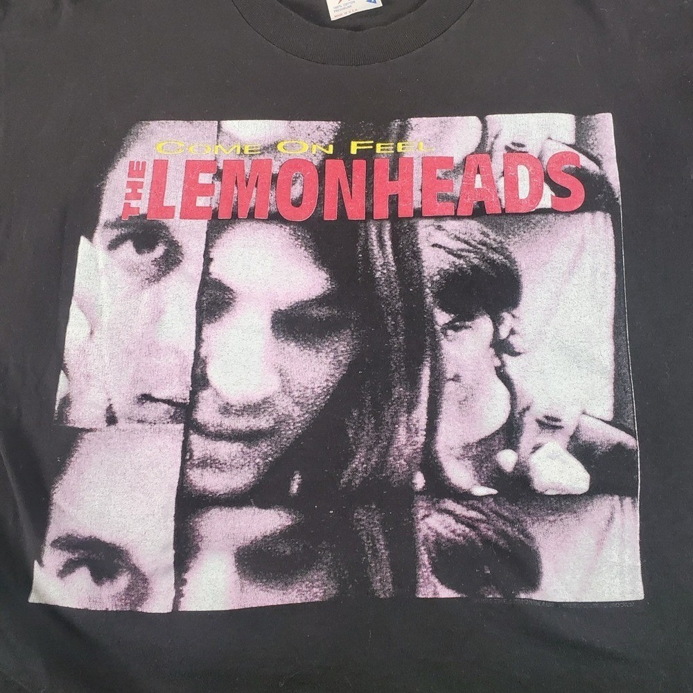 Vintage The Lemonheads Shirt Mens XL Black 90s Come On Feel Band Tee Rare 1993 - Picture 3 of 12
